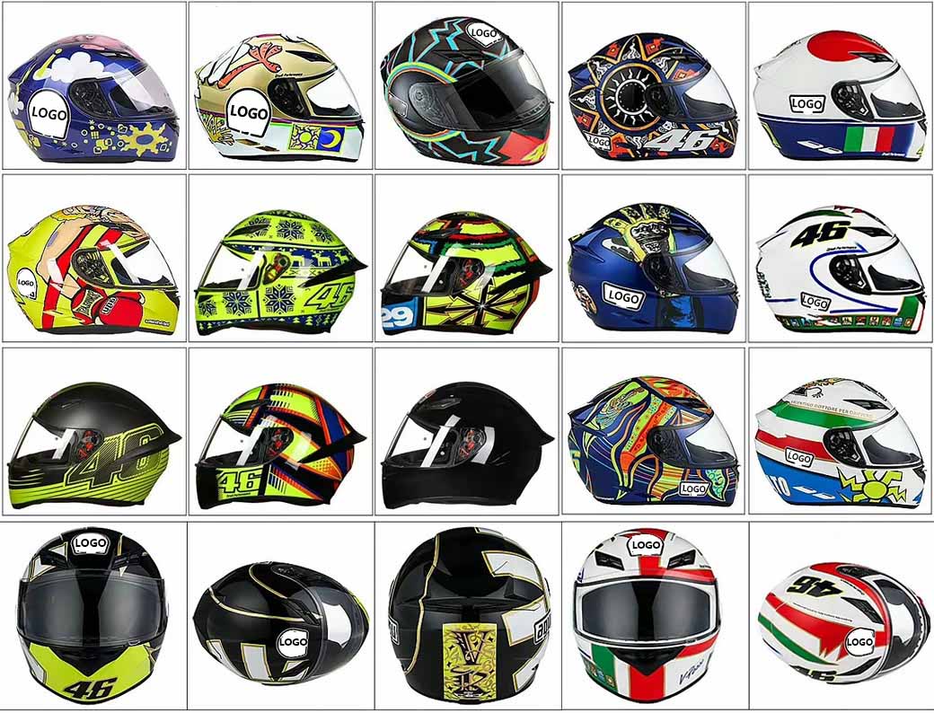 Customized motorcycle helmets